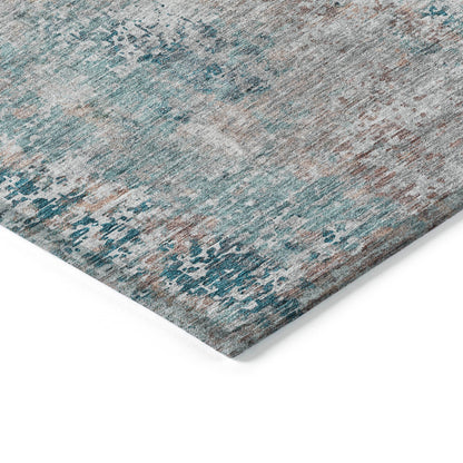 Machine Washable Indoor/ Outdoor Chantille Abstract Modern Rug