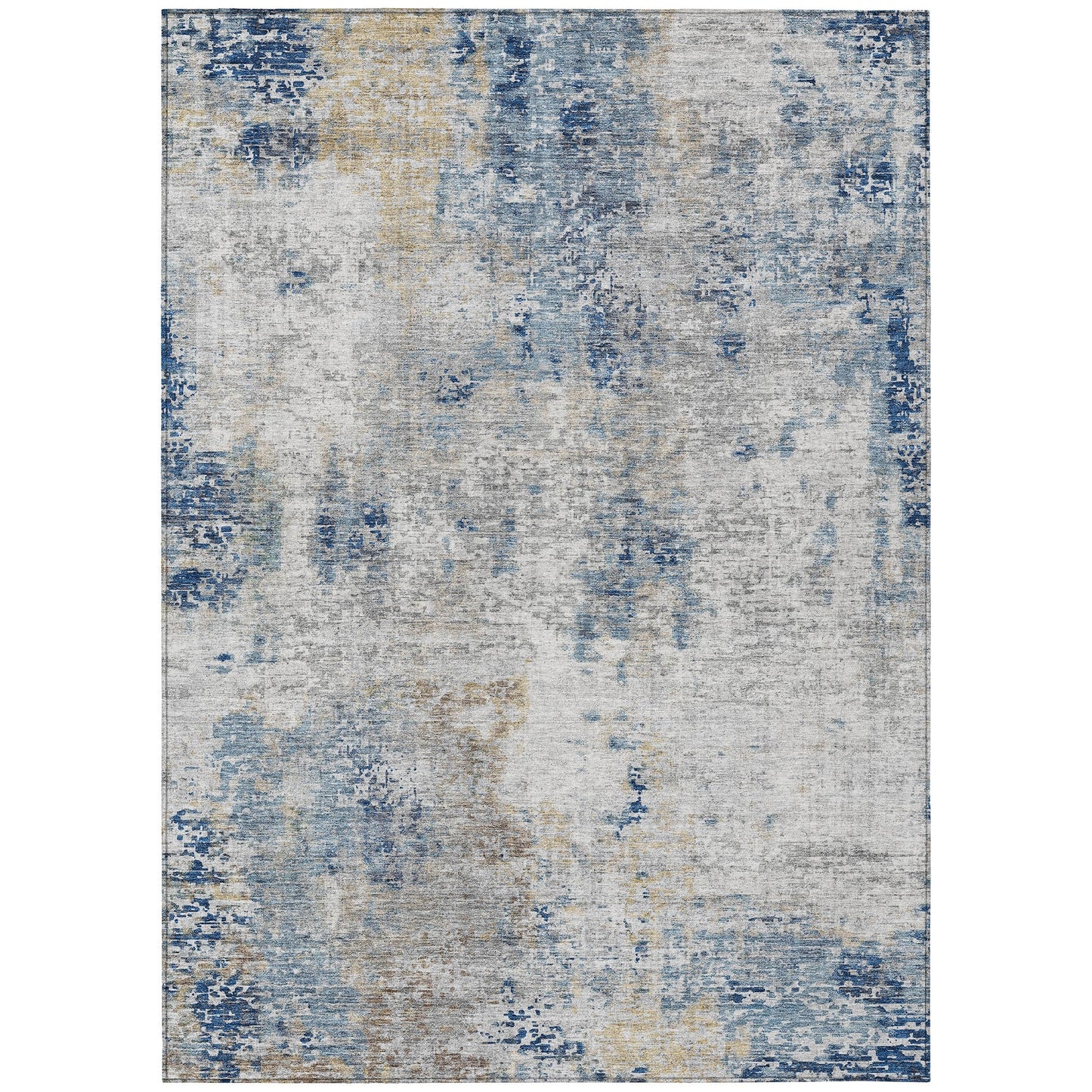 Machine Washable Indoor/ Outdoor Chantille Abstract Modern Rug