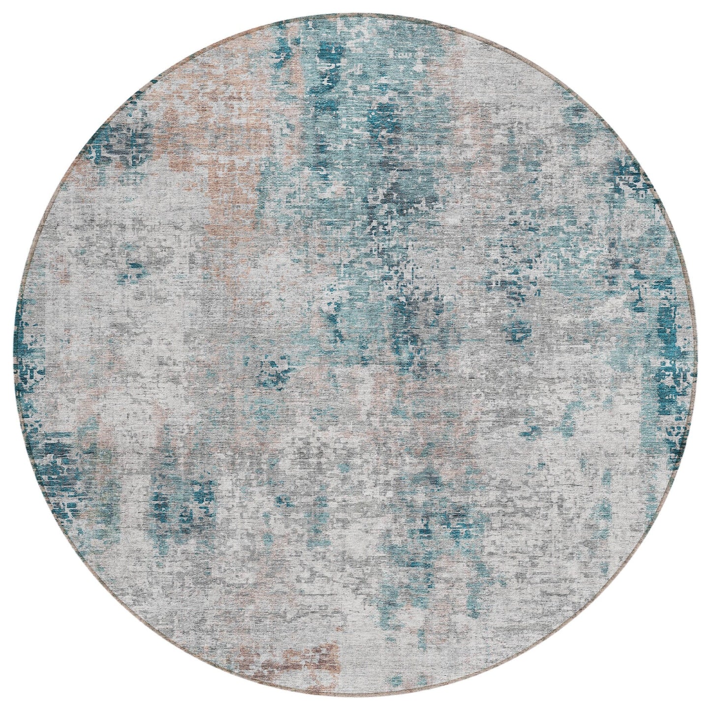 Machine Washable Indoor/ Outdoor Chantille Abstract Modern Rug