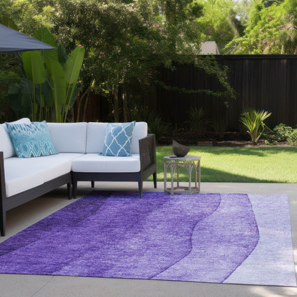Machine Washable Indoor/ Outdoor Chantille Contemporary Ombre Rug