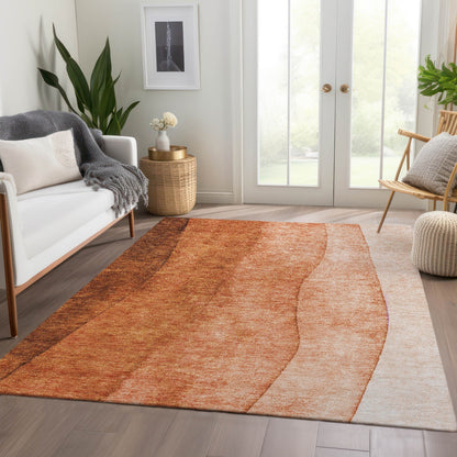 Machine Washable Indoor/ Outdoor Chantille Contemporary Ombre Rug