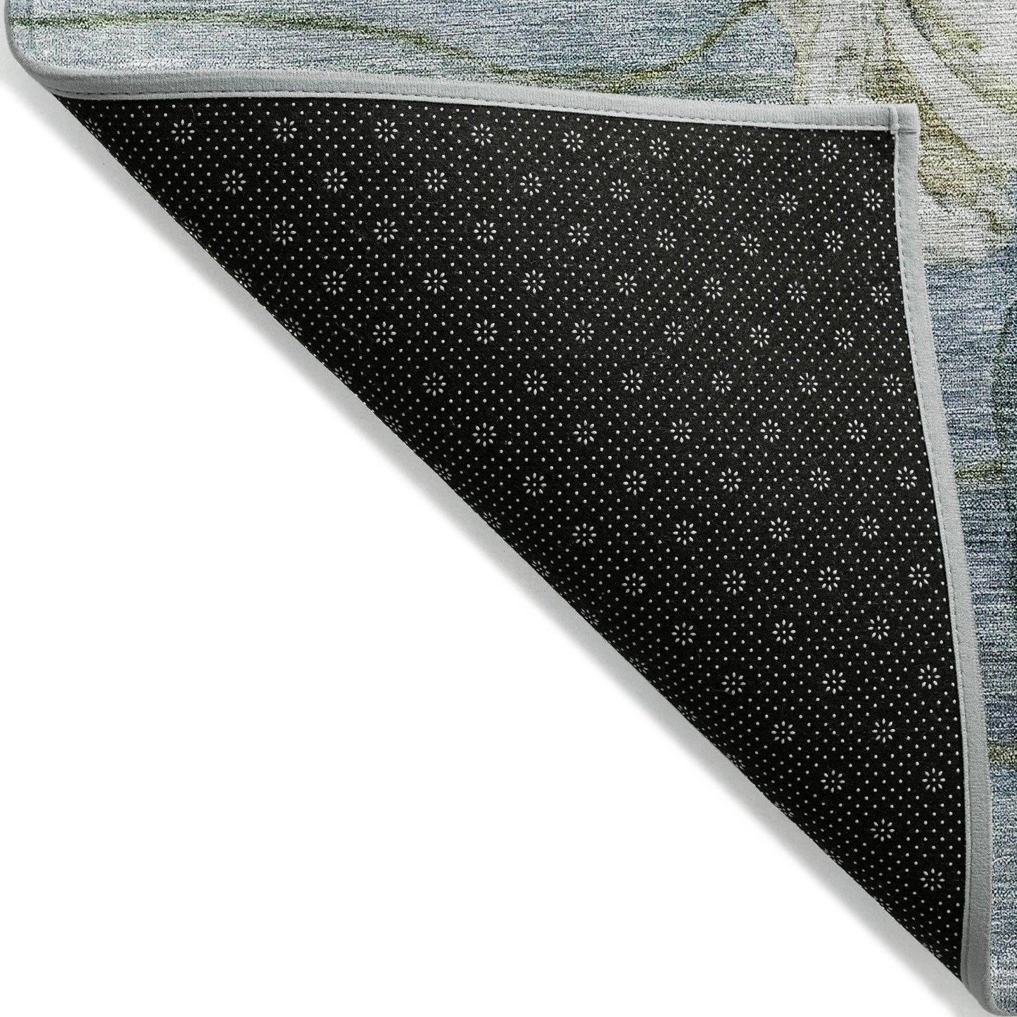 Machine Washable Indoor/ Outdoor Chantille Modern Floral Rug