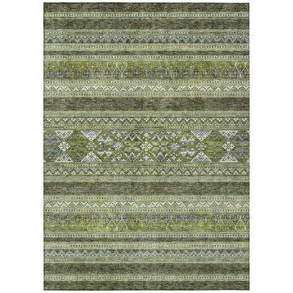 Machine Washable Indoor/ Outdoor Chantille Tribal Boho Rug