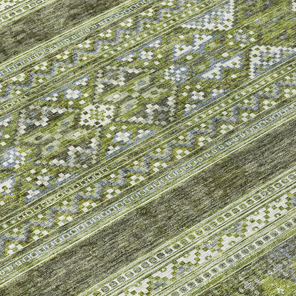 Machine Washable Indoor/ Outdoor Chantille Tribal Boho Rug