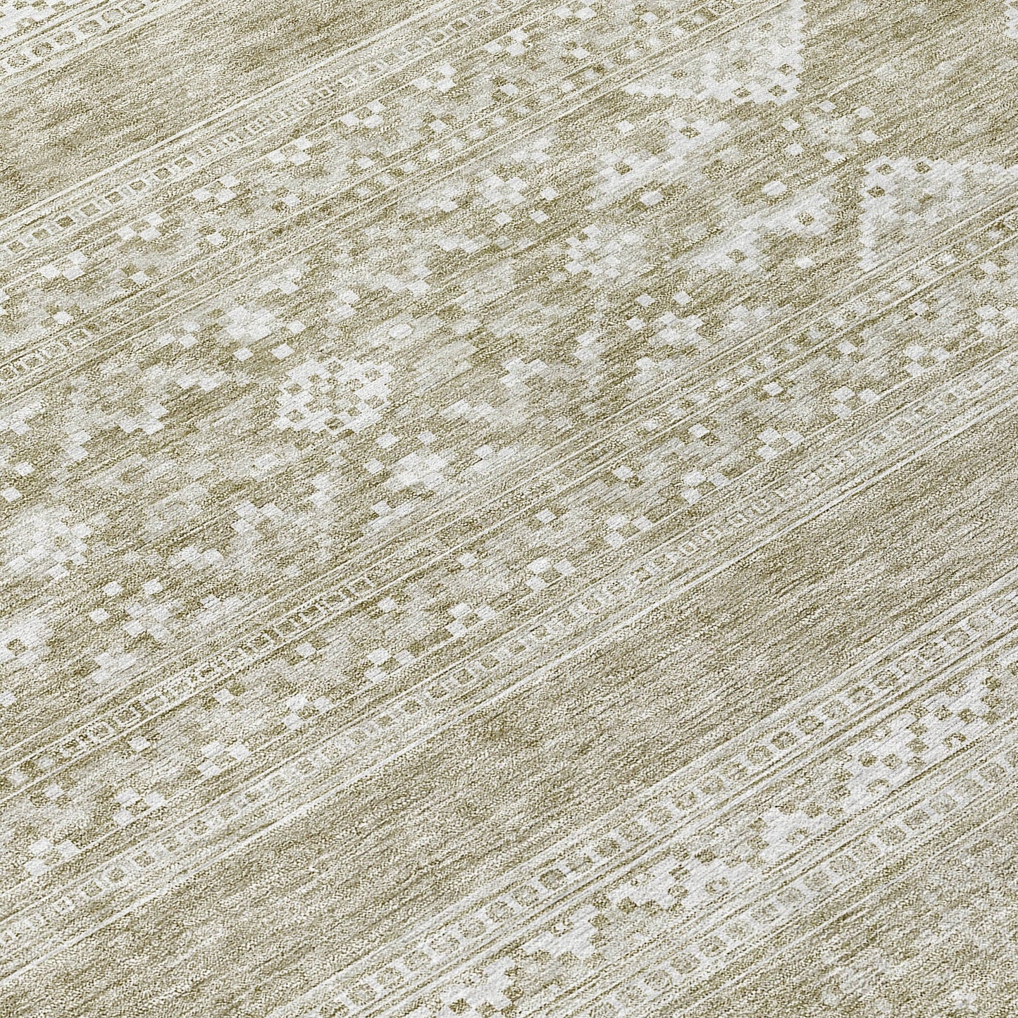 Machine Washable Indoor/ Outdoor Chantille Tribal Boho Rug