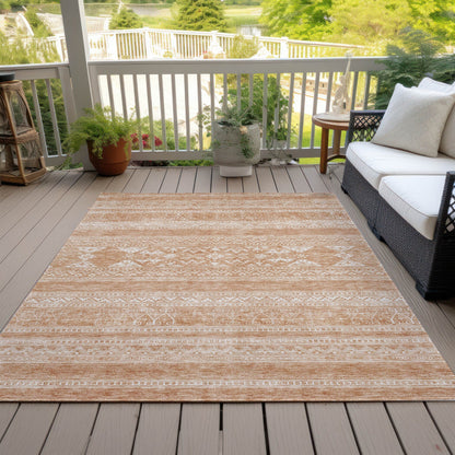 Machine Washable Indoor/ Outdoor Chantille Tribal Boho Rug