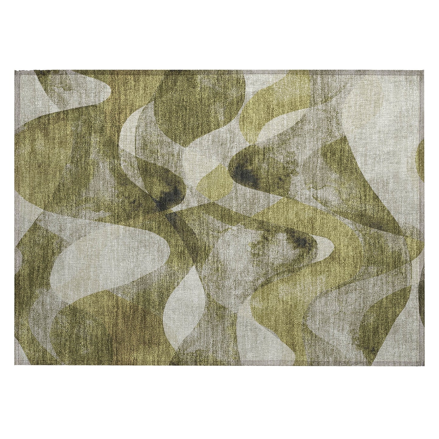 Machine Washable Indoor/ Outdoor Modern Chantille Rug