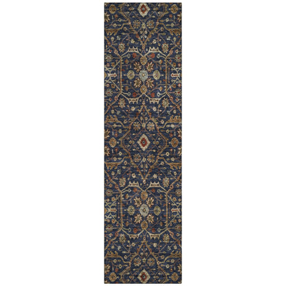 Machine Washable Indoor/ Outdoor Traditional Persian Chantille Rug