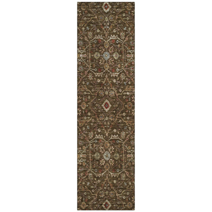 Machine Washable Indoor/ Outdoor Traditional Persian Chantille Rug