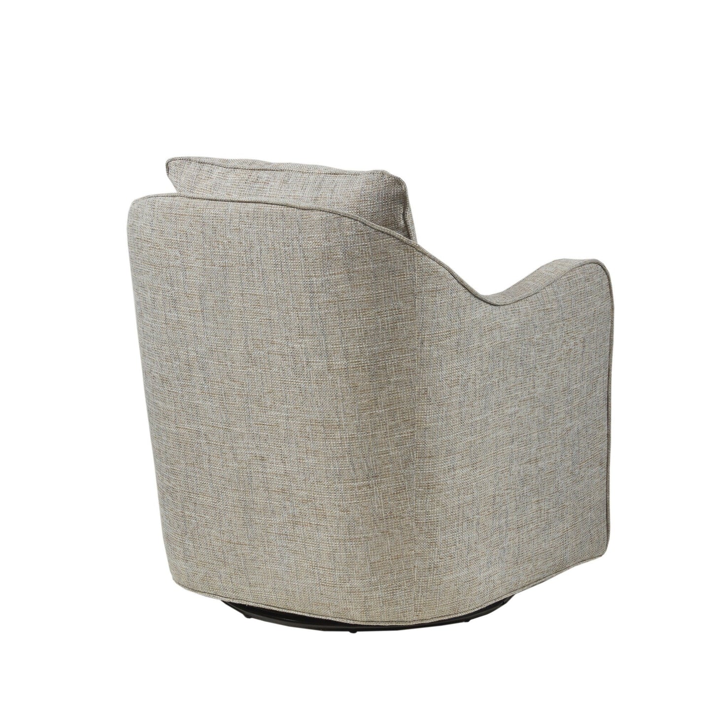 Madison Park Betty Upholstered Swivel Curved Armchair