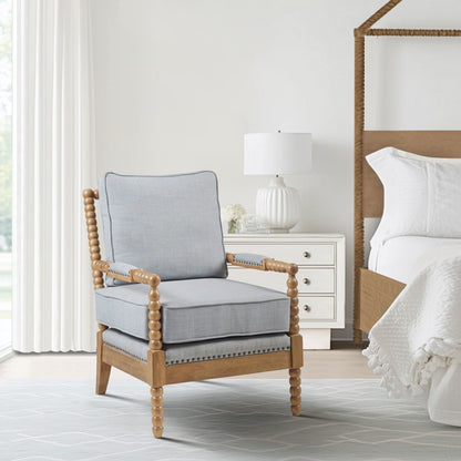 Fauteuil à cadre en bois tourné Madison Park Donohue