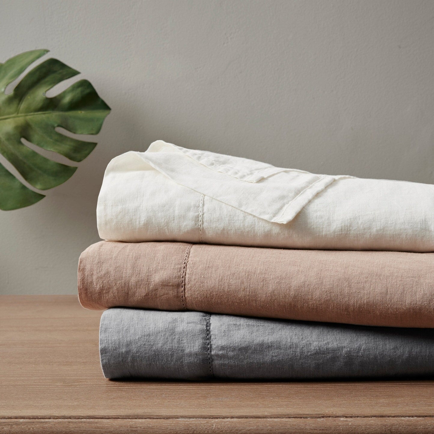 Madison Park Linen Blend 4PC Sheet Set