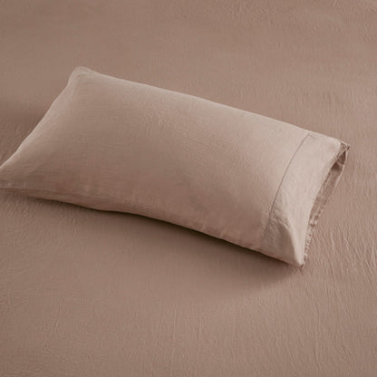 Madison Park Linen Blend 4PC Sheet Set