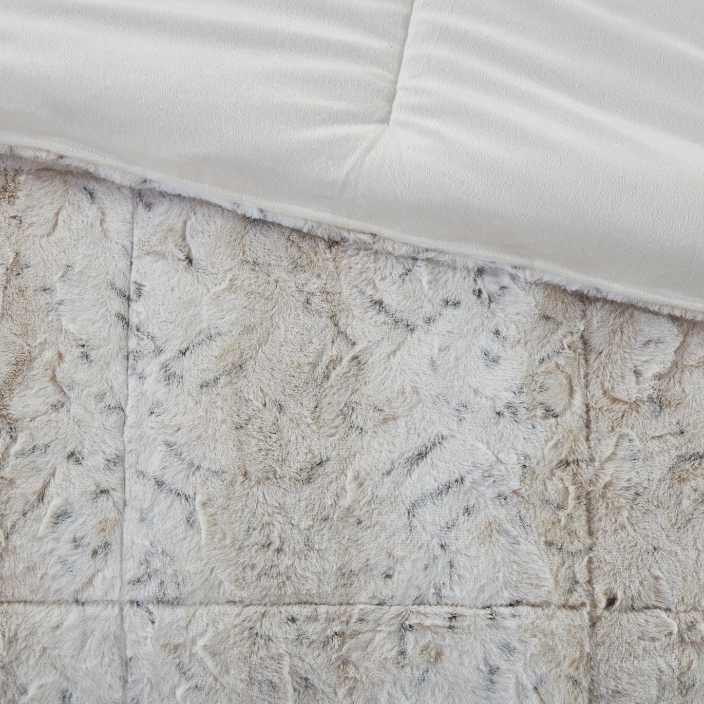 Madison Park Marselle Faux Fur Comforter Set