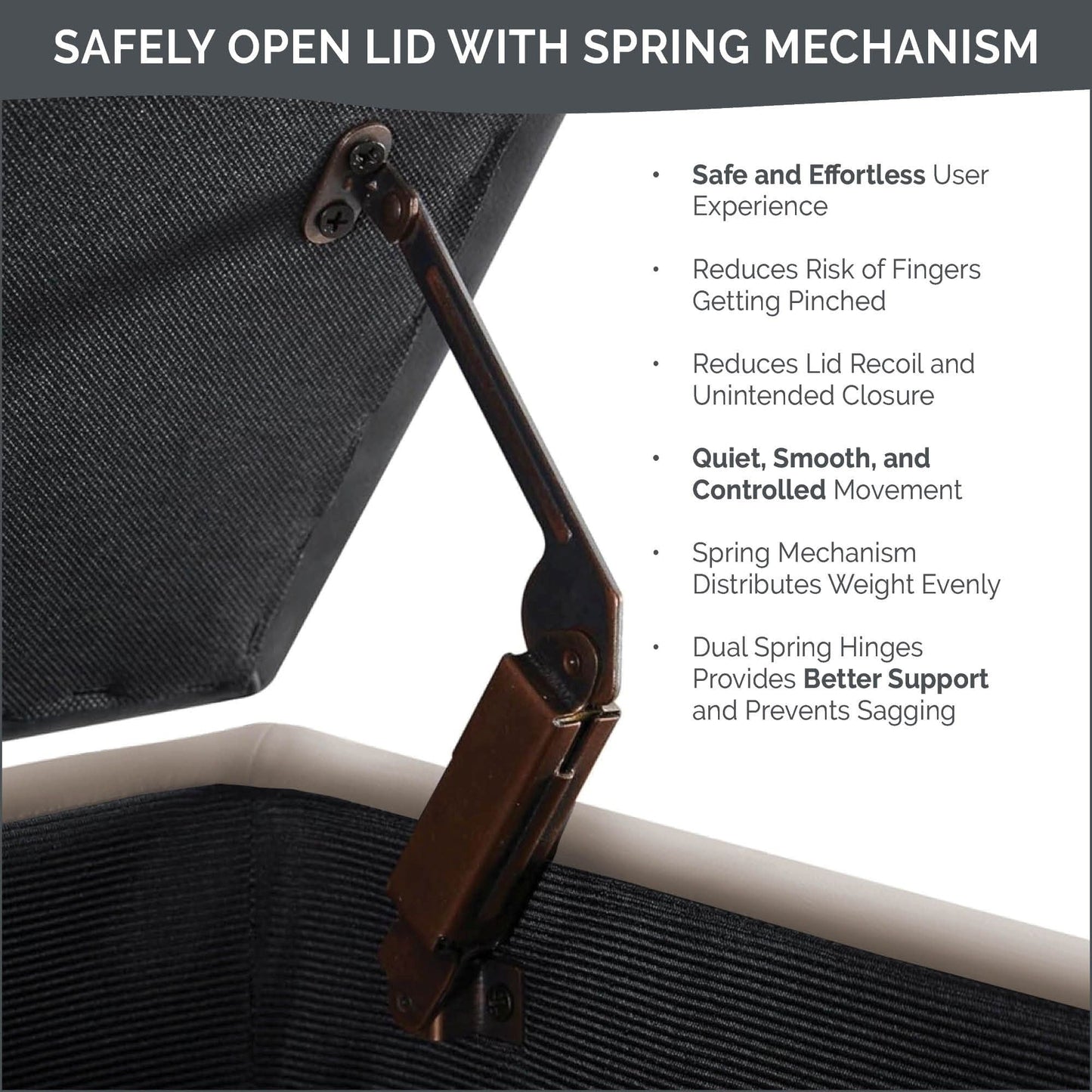 Banc de rangement rembourré à plateau capitonné Sasha de Madison Park