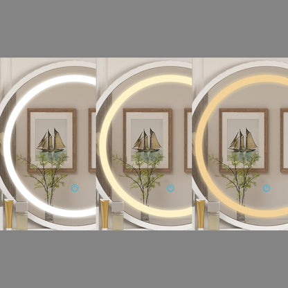 Ensemble coiffeuse avec miroir tactile et tabouret