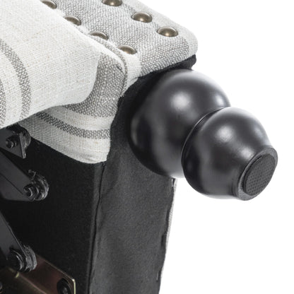 Fauteuils inclinables manuels avec garniture cloutée