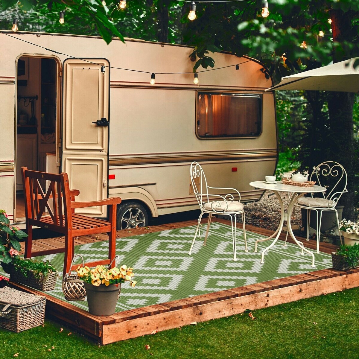 Milan Design 100% Eco-friendly Lightweight Plastic Outdoor Mat/Rug