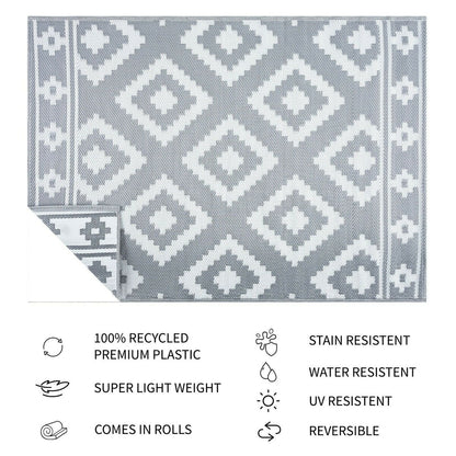 Milan Design 100% Eco-friendly Lightweight Plastic Outdoor Mat/Rug