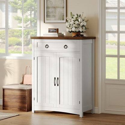 Meuble de rangement à chaussures Moasis à 5 niveaux pour 20 paires de chaussures avec portes doubles pour l'entrée