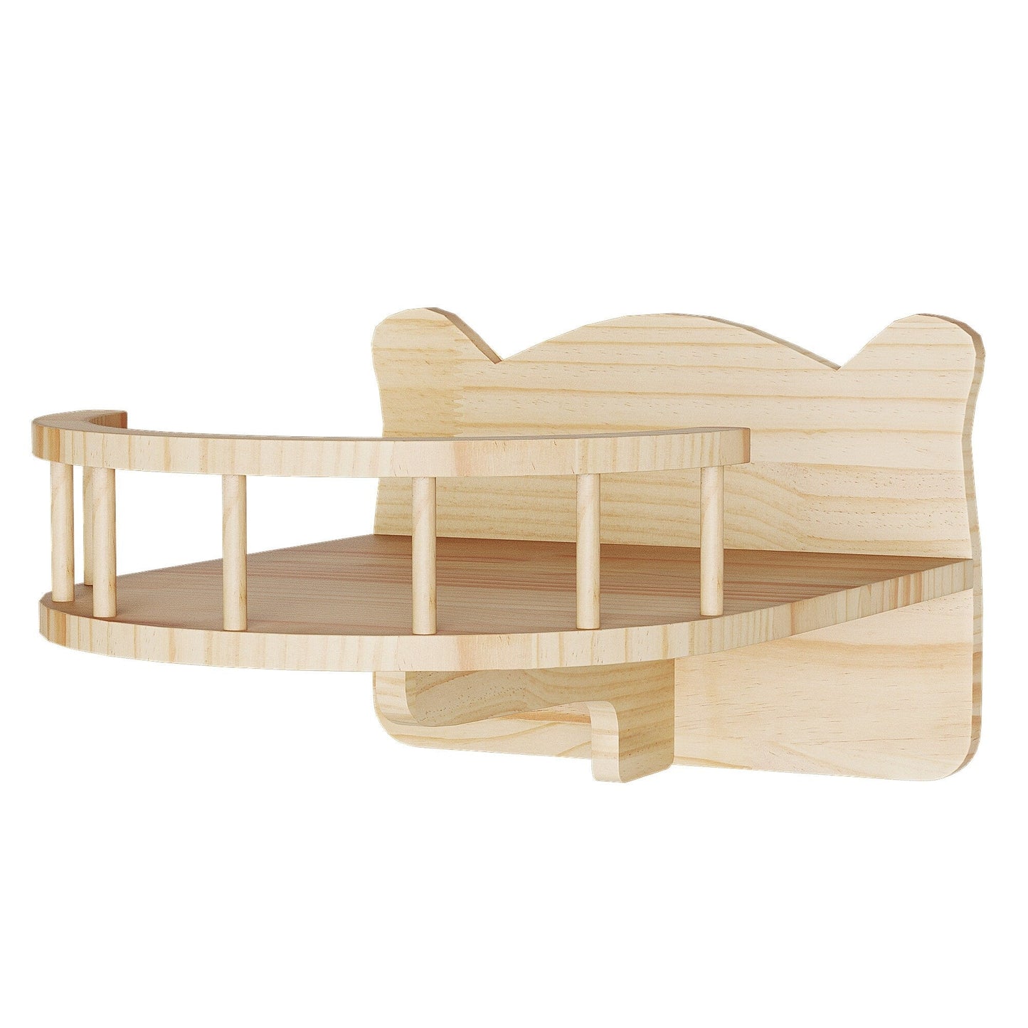 Moasis Cat Wall Shelves Set Wall Mounted Wood Cat Climber Set