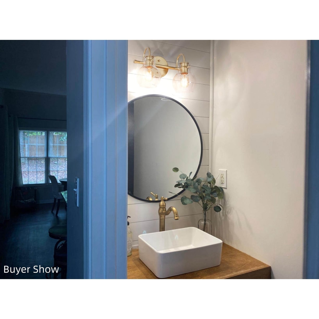 Modern 2/3/4/5-Light Bathroom Vanity Light Globe Glass Wall Sconce Minimalist Design