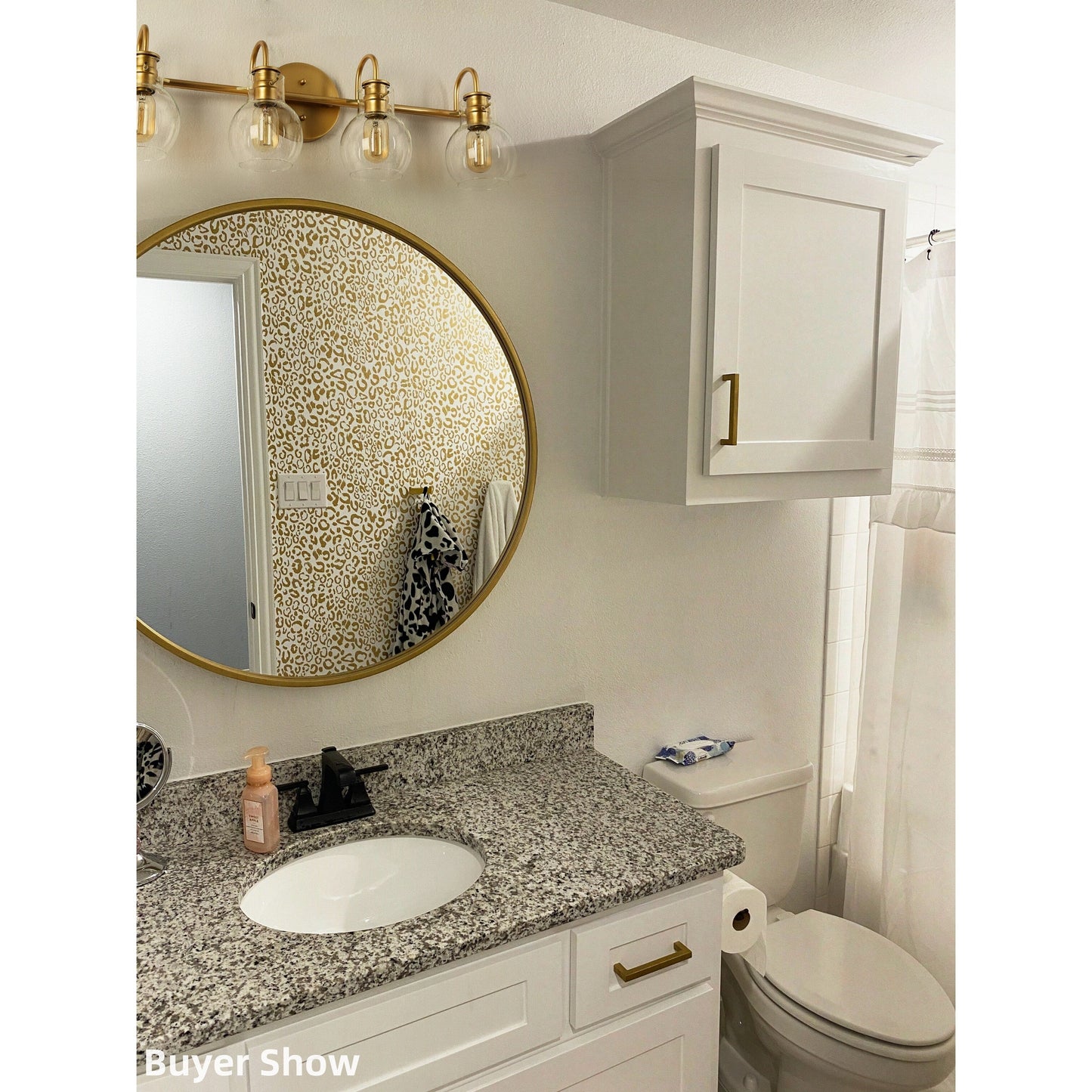 Modern 2/3/4/5-Light Bathroom Vanity Light Globe Glass Wall Sconce Minimalist Design