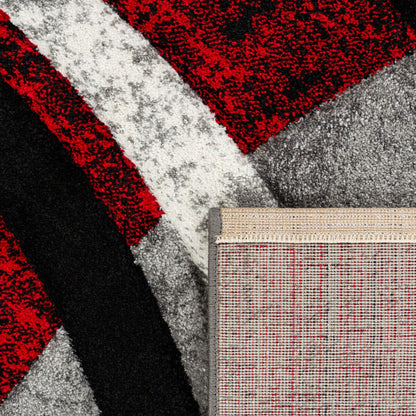 Modern Area Rug for Living Room Abstract Design