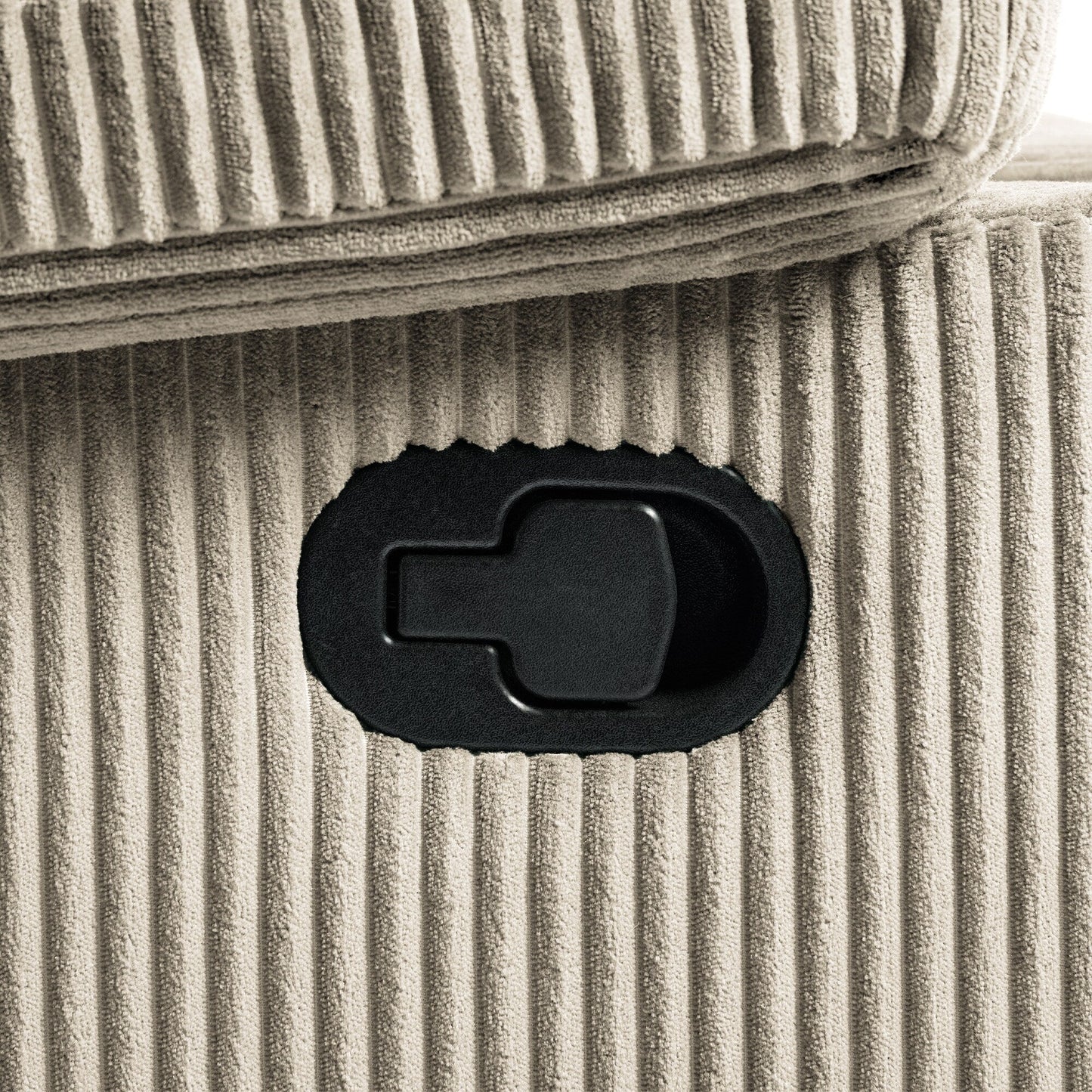 Modern Corduroy Manual Recliner Chair, Lounger Adjustable Recliners with Wide Armrest