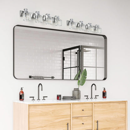 Modern Crystal Bathroom Vanity Lights Dimmable Wall Sconces