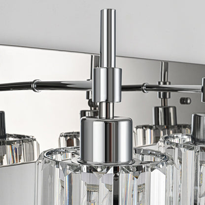 Appliques murales modernes à intensité variable pour salle de bain avec abat-jour en cristal