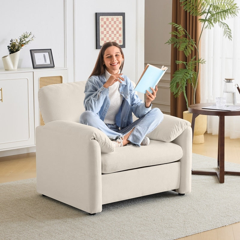 Modern Elephant Ears Armchair Accent Sofa Comfortable Seating for Living Room & Bedroom