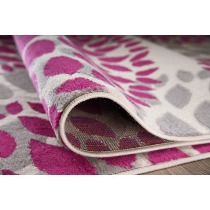 World Rug Gallery Modern Floral Circles Area Rug