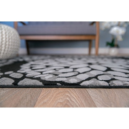 World Rug Gallery Modern Floral Circles Area Rug