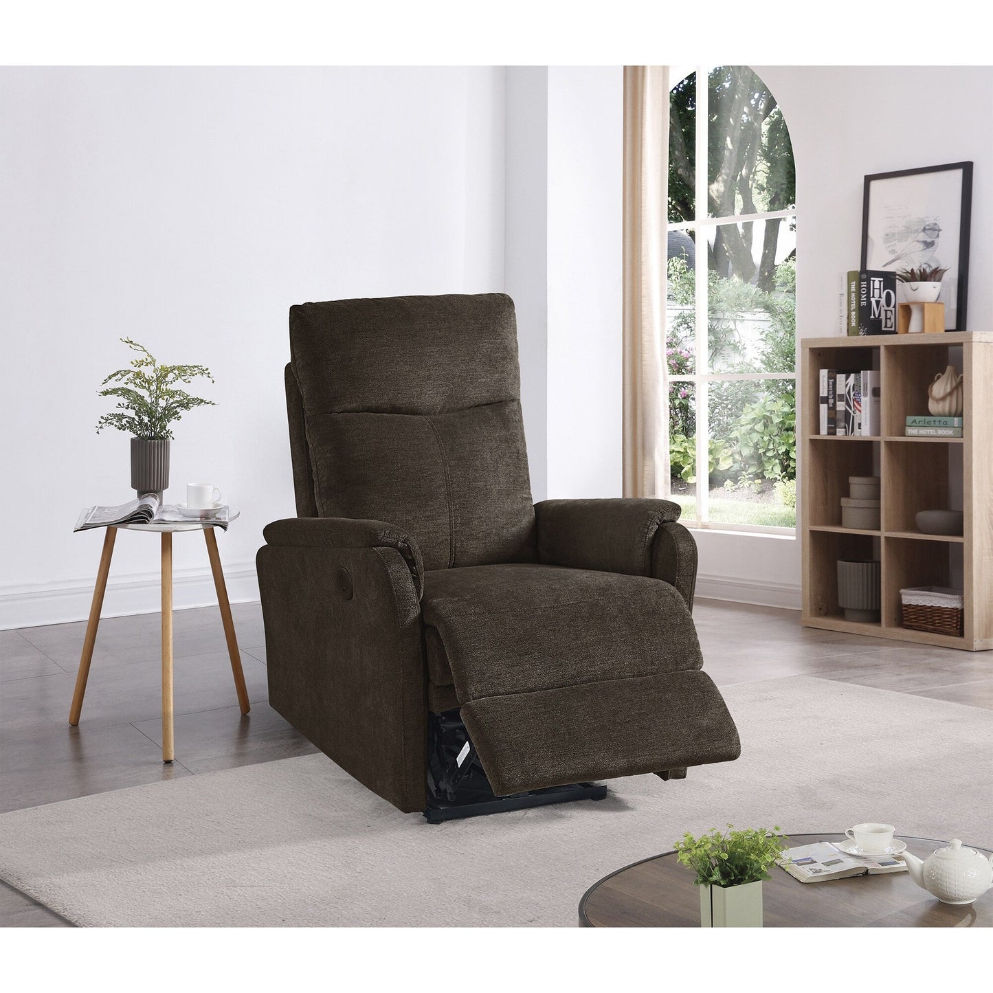 Modern Power Recliner Chair with USB, Full Head & Lumbar Support