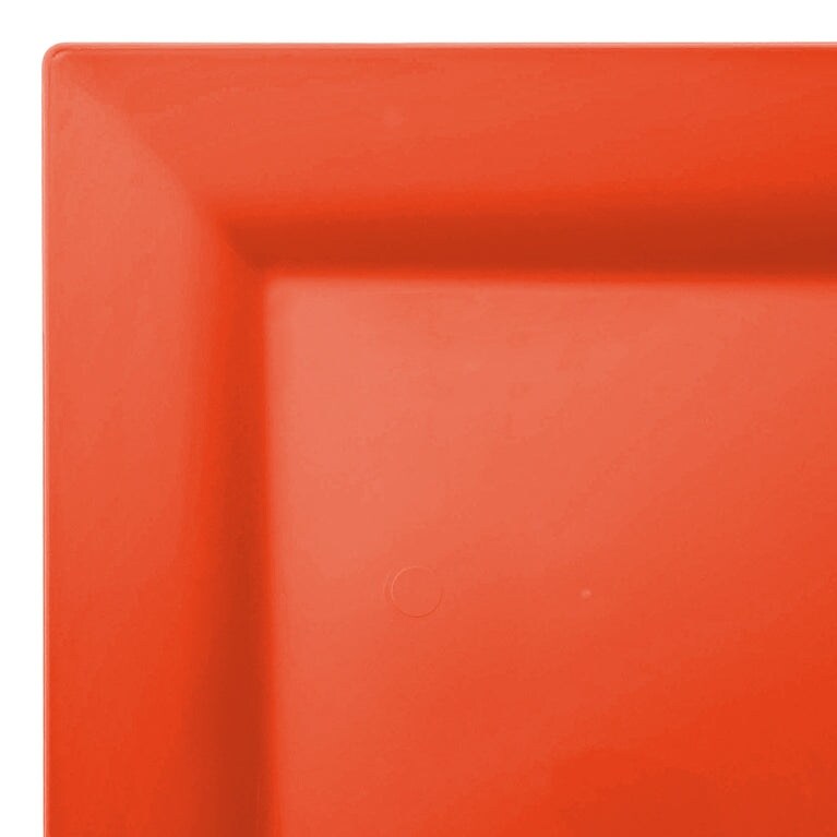 Modern Solid Square Disposable Plastic Plate Packs - Party Supplies