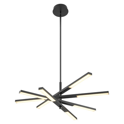 Modern Tiered Linear Sputnik Chandelier Warm Light 3000K Integrated LED Chandelier