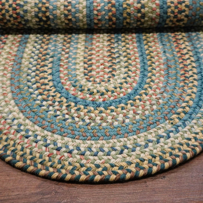 Colonial Mills New England Braid Multi Colored Wool Area Rug