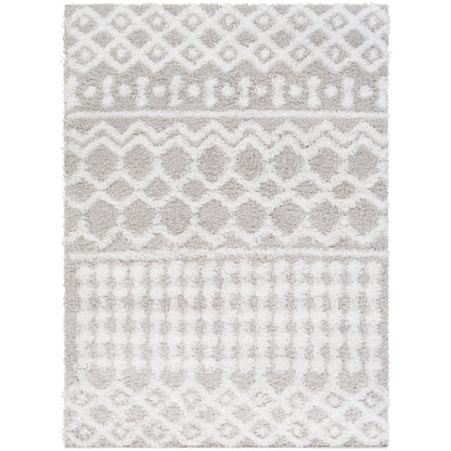 Livabliss Newton Geometric Moroccan Trellis Shag Area Rug