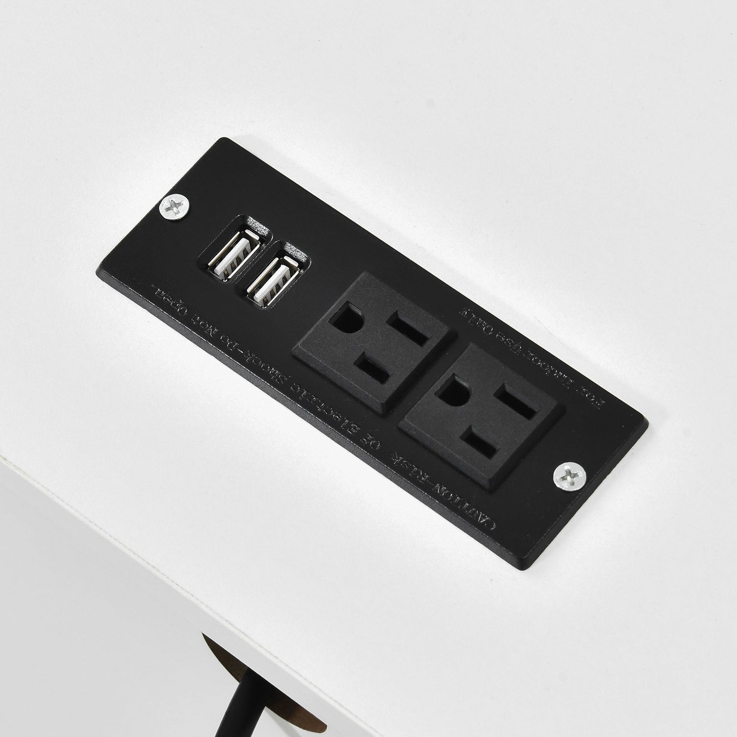 Ensemble de 2 tables de chevet avec station de charge Table d'appoint avec 2 tiroirs avec ports et prises USB Table de chevet