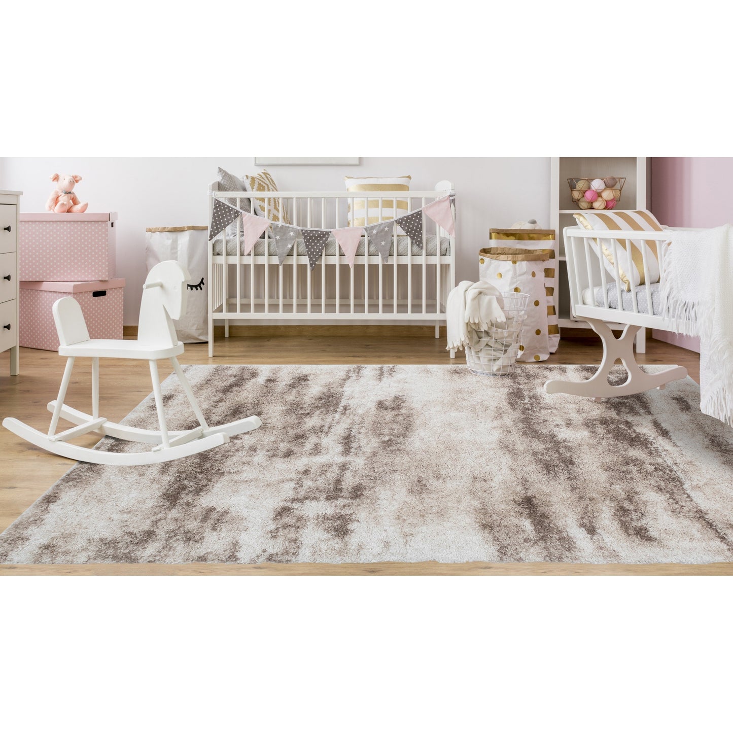 Noori Rug Lux Madison Abstract 2-Inch Shag Area Rug