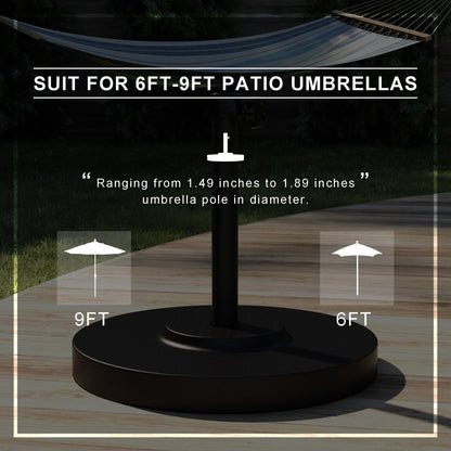 North Bend 50-pound Round Concrete Weighted Powdercoated Steel Umbrella Base by Havenside Home