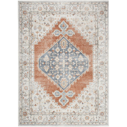 Nourison Abby Machine Washable Indoor only Persian Distressed Area Rug