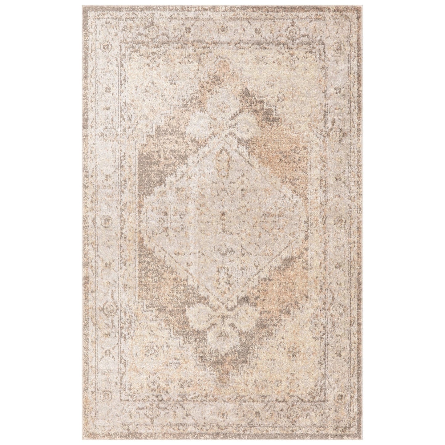 Nourison Abby Machine Washable Indoor only Persian Distressed Area Rug