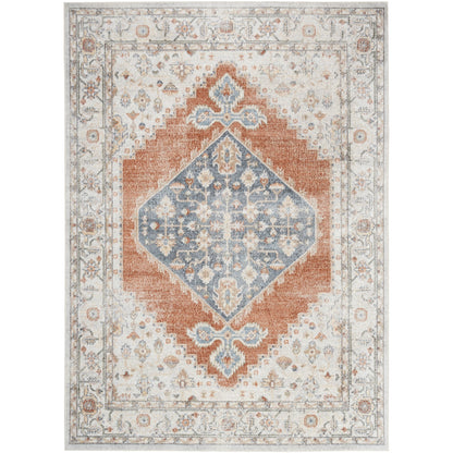 Nourison Abby Machine Washable Indoor only Persian Distressed Area Rug