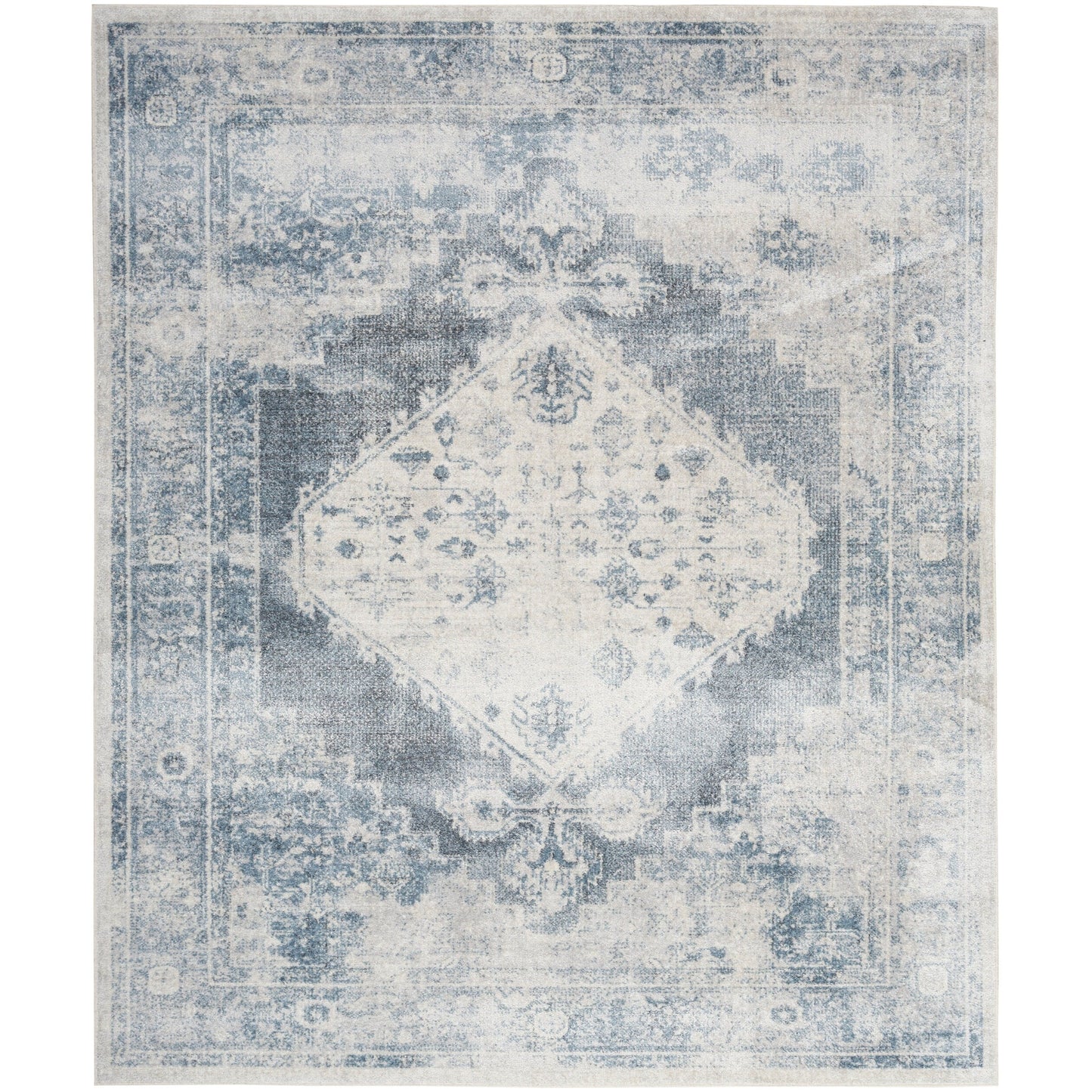 Nourison Abby Machine Washable Indoor only Persian Distressed Area Rug