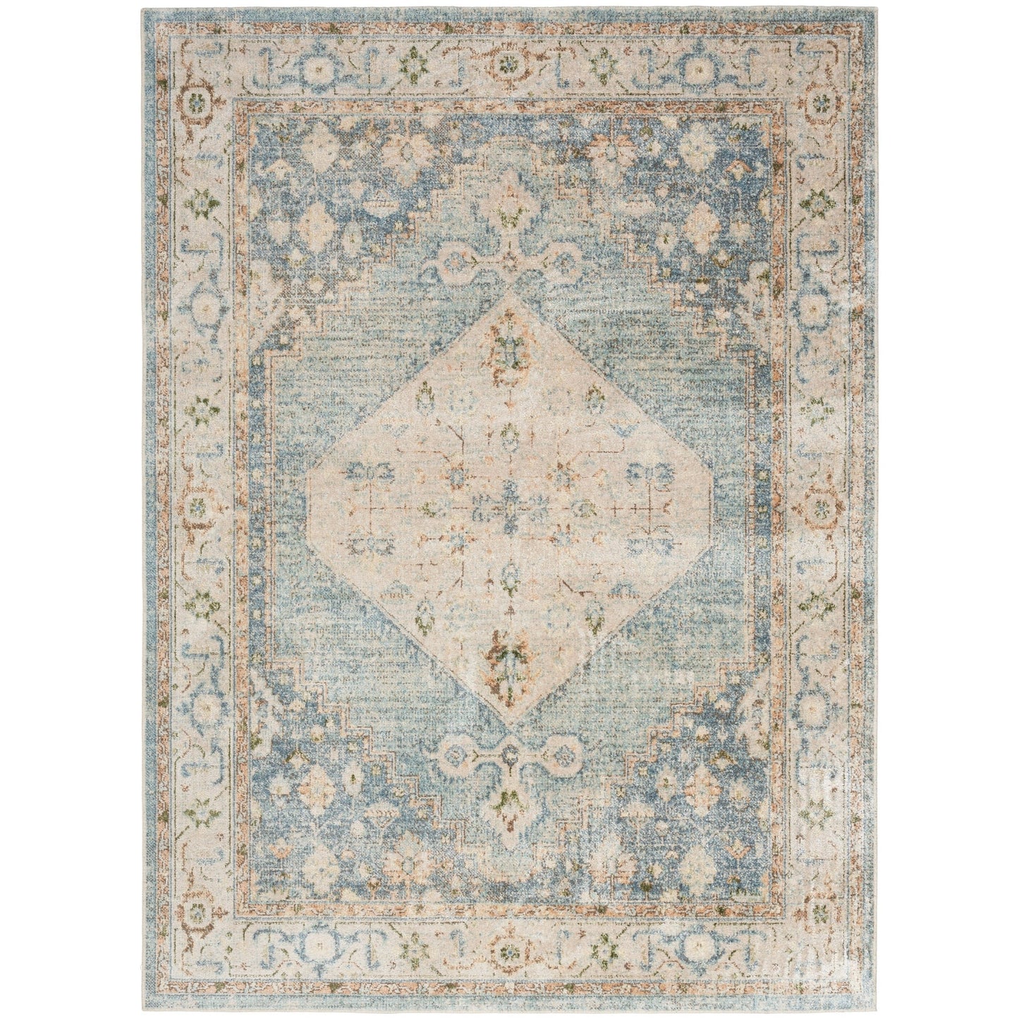 Nourison Abby Machine Washable Indoor only Persian Distressed Area Rug