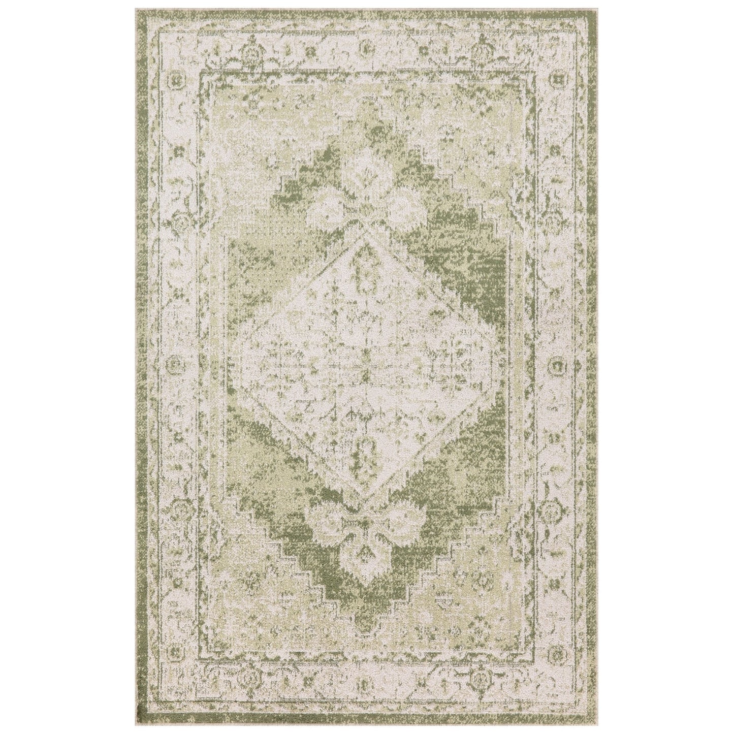 Nourison Abby Machine Washable Indoor only Persian Distressed Area Rug