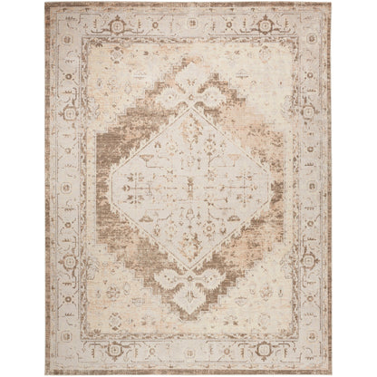 Nourison Abby Machine Washable Indoor only Persian Distressed Area Rug