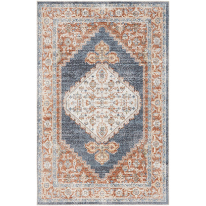 Nourison Abby Machine Washable Indoor only Persian Distressed Area Rug